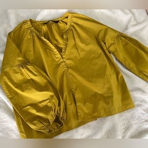 Zara Poplin Oversized Blouse